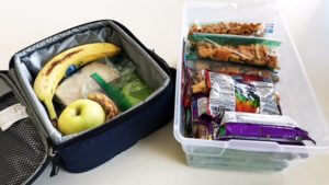 School Lunch, School Lunch made Easy, Organization, Organized snacks