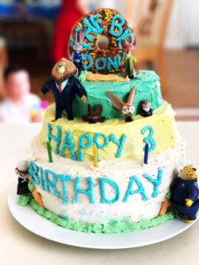 Parenting, Easy Birthday Cakes, DIY Birthday Cakes, Disney Cakes, Disney, Zootopia Cake, 