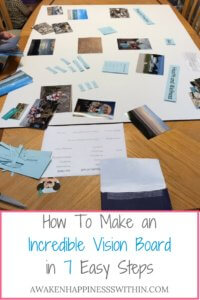 Vision Board, Easy Vision Board, Vision Board in 7 Steps, Happiness